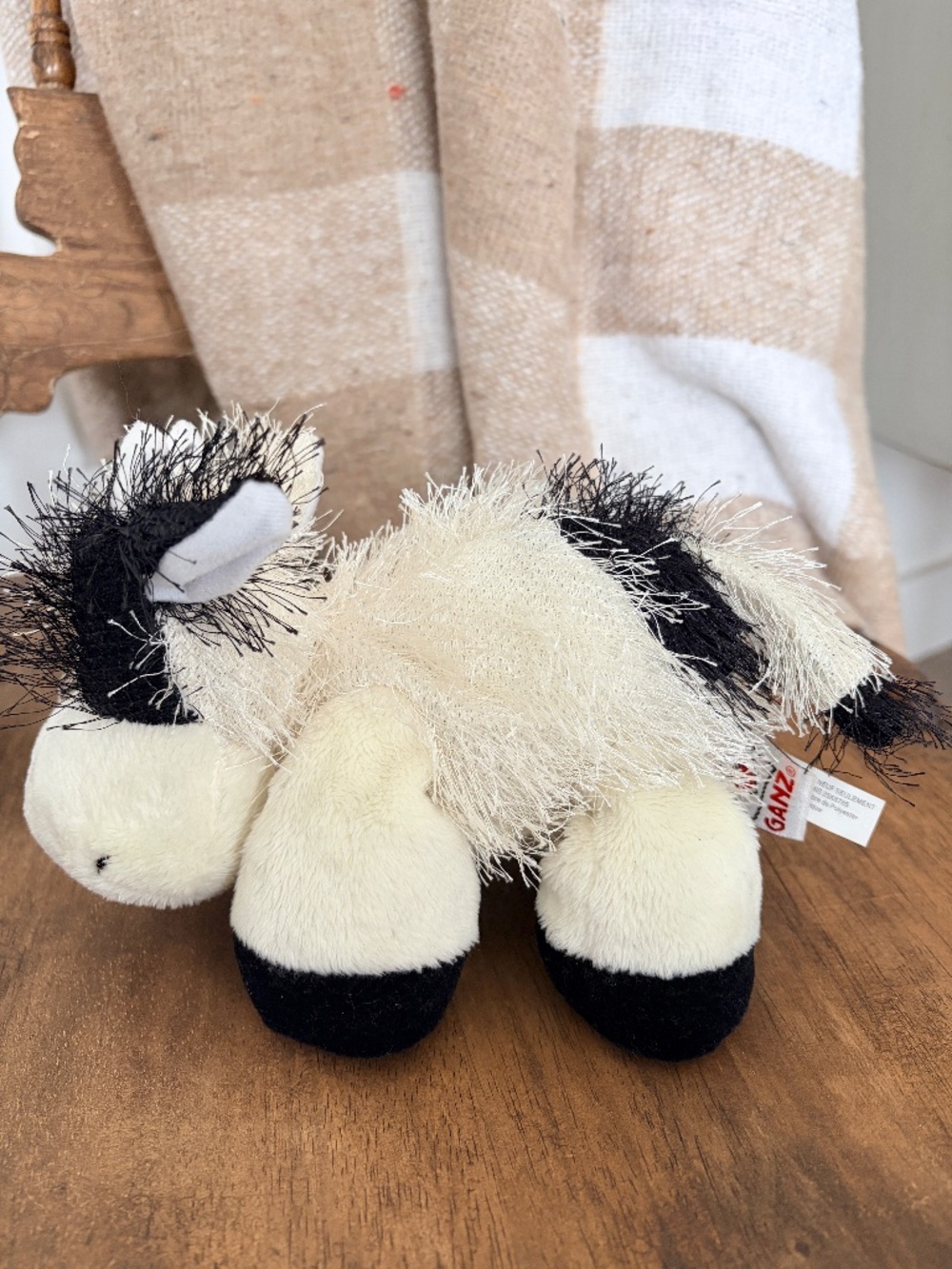 WEBKINZ Cow,‎ Ganz, Stuffed Animal, Plush, Toy, Nice Condition, NO CODE